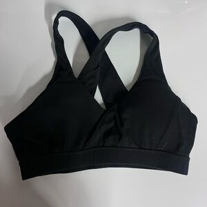 Pact Black Cross-Back Bra